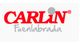 Logo de Carlin Fuenlabrada con letras rojas y grises sobre fondo blanco.