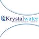 Logo di Krystalwater con il motto: "L'acqua pulita migliora la vita... a qualsiasi età..."