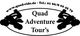 Zwei Quad-Fahrer, Text: "Quad Adventure Tour's", Webseite und Telefonnummer.