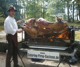 Ochse am Spieß