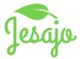 Grünes Logo mit Schriftzug "Jesajo" und einem darüber liegenden Blatt.