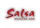 Rotes Logo mit "Salsa Mexican Bar" auf weißem Hintergrund.