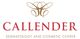 Logo of Callender Dermatology and Cosmetic Center with a decorative emblem above the text.
