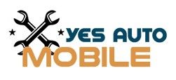 Logo of "Yes Auto Mobile" featuring crossed wrenches and stars.