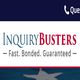 Inquiry Busters logo with tagline: Fast. Bonded. Guaranteed.