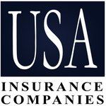 USA Insurance Companies logo with white text on a dark background.