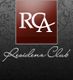 Logo mit den Buchstaben "RCA" und dem Text "Residence Club" auf dunklem Hintergrund.