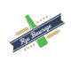 Logo of "Rye Beverage" with a green bottle, wheat spikes, and stars on a blue banner.
