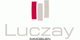 Logo von Luczay Immobilien in Rot und Grau auf weißem Hintergrund.