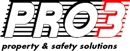 Logo mit Text "PRO3 property & safety solutions".