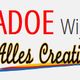 Logo van KreaDoe Wijchen met tekst "Alles Creatief" en kleurrijke handafdrukken.