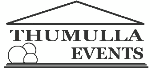 Logo von "Thumulla Events" mit geometrischen Formen und einem stilisierten Dach.