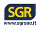 Logo SGR in blu e giallo con sito web www.sgrsnc.it in basso.
