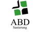 Logo mit grün-schwarzem Symbol und dem Text "ABD Sanierung" darunter.