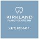 Kirkland Family Dentistry logo with phone number: (425) 822-0435.