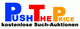 Logo mit Text "Push The Price" und "kostenlose Such-Auktionen" in bunten Farben.