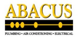 Abacus logo with text: Plumbing, Air Conditioning, Electrical.