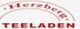 Text: "Herzberg TEELADEN" in roter Schrift.
