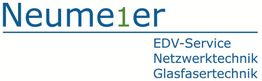 Text: Neume1er, EDV-Service, Netzwerktechnik, Glasfasertechnik.