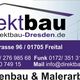 Visitenkarte: direktbau, Adresse, Kontaktinfos, Website. Trockenbau und Malerarbeiten.