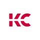 Rotes Logo mit stilisierten Buchstaben "KC" auf weißem Hintergrund.