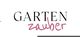 Text "GARTEN" in Schwarz, "zauber" in rosa Schrift auf weißem Hintergrund.