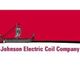 Logo of Johnson Electric Coil Company with a Viking ship on a red background.