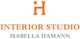 Logo von Isabella Hamann Interior Studio in Orange und Grau.