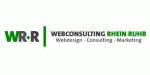 Logo von Webconsulting Rhein Ruhr mit den Worten: "Webdesign - Consulting - Marketing".
