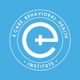 Logo with a blue background, a white 'e' and cross, encircled by "E Care Behavioral Health Institute".