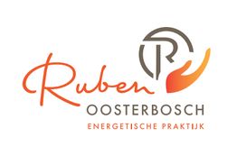 Logo van Ruben Oosterbosch Energetische Praktijk met oranje-rode en grijze elementen.