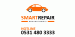 Orange Auto, Text: "Smart Repair Braunschweig" und Telefonnummer "0531 480 3333".