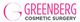 Logo of Greenberg Cosmetic Surgery with stylized 'G' and text in pink and black.