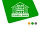 Grünes Logo mit Text: "Seit 1970 Höhle Massiv Haus, Planen + Bauen". Drei kleine Farbpunkte darunter.