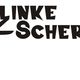 Der Text "FLINKE SCHERE" in stilisierter Schrift, mit einer Schere als Teil des Buchstabens "K".