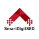 Red geometric arrow logo with "SmartDigitSEO" text beneath.