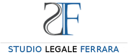 Logo con scritta "Studio Legale Ferrara" e iniziali stilizzate "SLF".