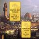 Panorama di Firenze con lingotti d'oro in primo piano.
