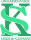 Grünes Logo mit den Buchstaben "KS", darüber "Unikatschmuck", darunter "Made in Germany".