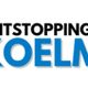 Logo met tekst: "Ontstoppingsdienst Koelman" en een afbeelding van een pijp aan de linkerkant.