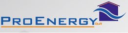 Logo von ProEnergy GbR mit Haus- und Wellenmotiv in Blau und Orange.
