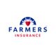 Farmers Insurance logo with a shield and stylized sunburst above the company name.