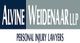 Alvine Weidenaar LLP logo, text reads: "Personal Injury Lawyers."