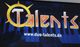 Text: "Talents" über einem Piano, URL: www.duo-talents.de.