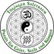Logo des Töginger Salztraums mit Symbolen für Om, Yin Yang und PPP. Text: Praxis für Geist, Seele und Körper.