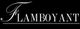 Texto estilizado que dice "FLAMBOYANT" en fondo negro.