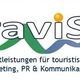 Logo von traviSS mit Text: Dienstleistungen für touristisches Marketing, PR & Kommunikation.