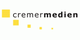 Logo von Cremer Medien mit gelben Quadraten auf weißem Hintergrund.