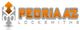 Logo of Peoria AZ Locksmiths with orange text and a key design.