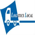 Blue logo with a truck icon and text "Logistics Local" on a white background.